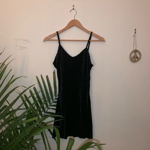 Vintage Crushed Velvet Mini Dress